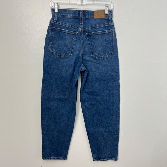 MADEWELL-‎ Balloon Jeans in Ellisboro Wash Dark Denim 80s Classic Size 25 - Picture 2 of 6